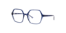 Molly Gradient Blue PlasticEyeglass Frames for Glasses Direct, Angle View