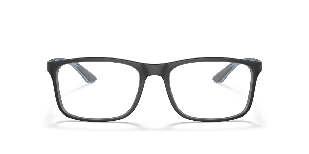 Ray-Ban Unisex Black Rectangle Plastic Eyeglasses Online - Full Rim - Rb8908 Large