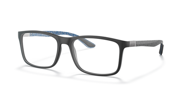 RB8908 Black PlasticEyeglass Frames for Glasses Direct, Angle View