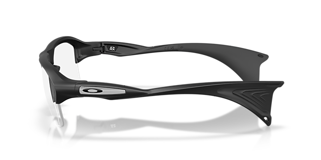 Stunt Glider Satin Black PlasticEyeglass Frames for Glasses Direct, Side View