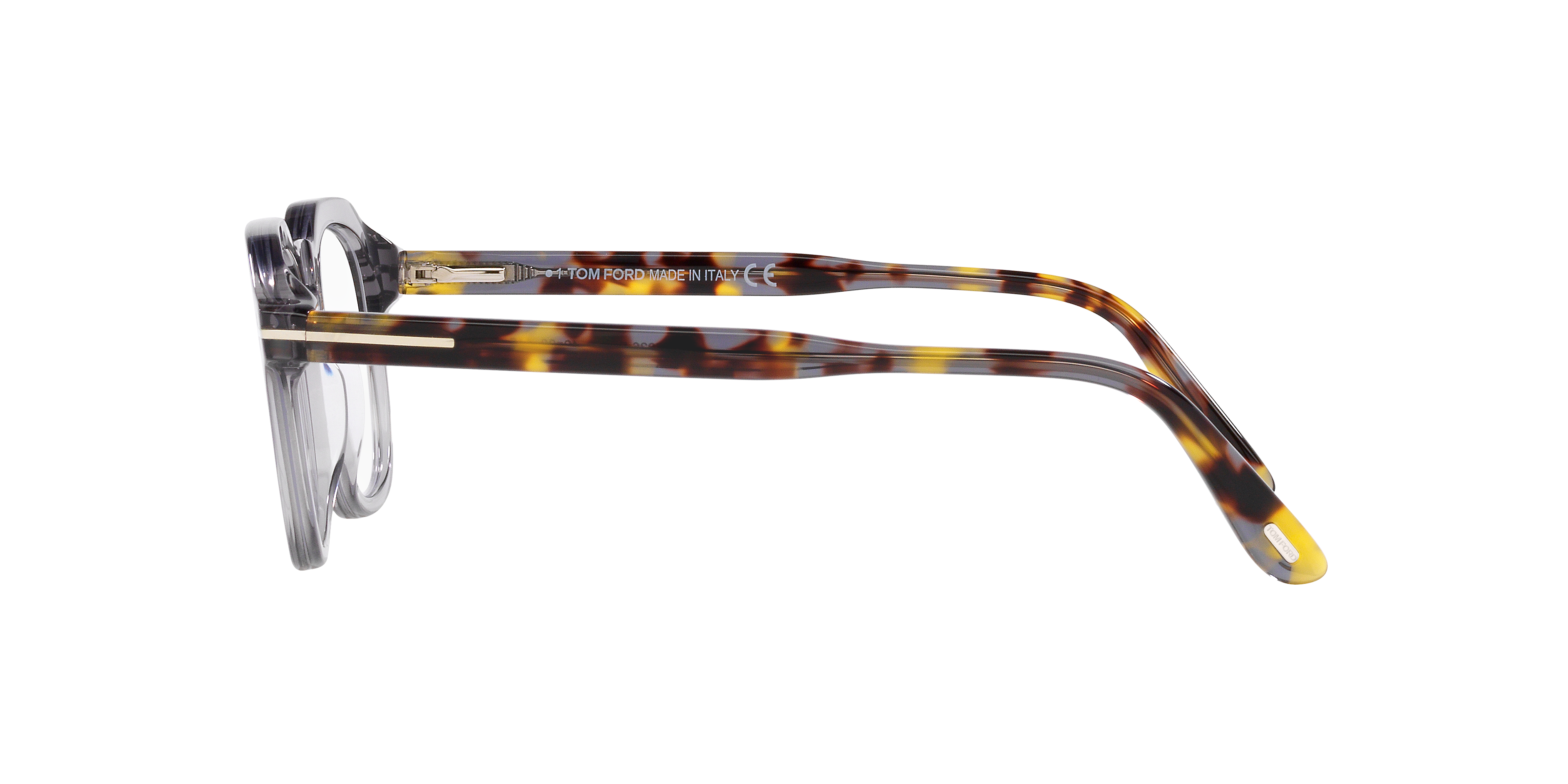 FT5836-B Grey AcetateEyeglass Frames for Glasses Direct, Side View
