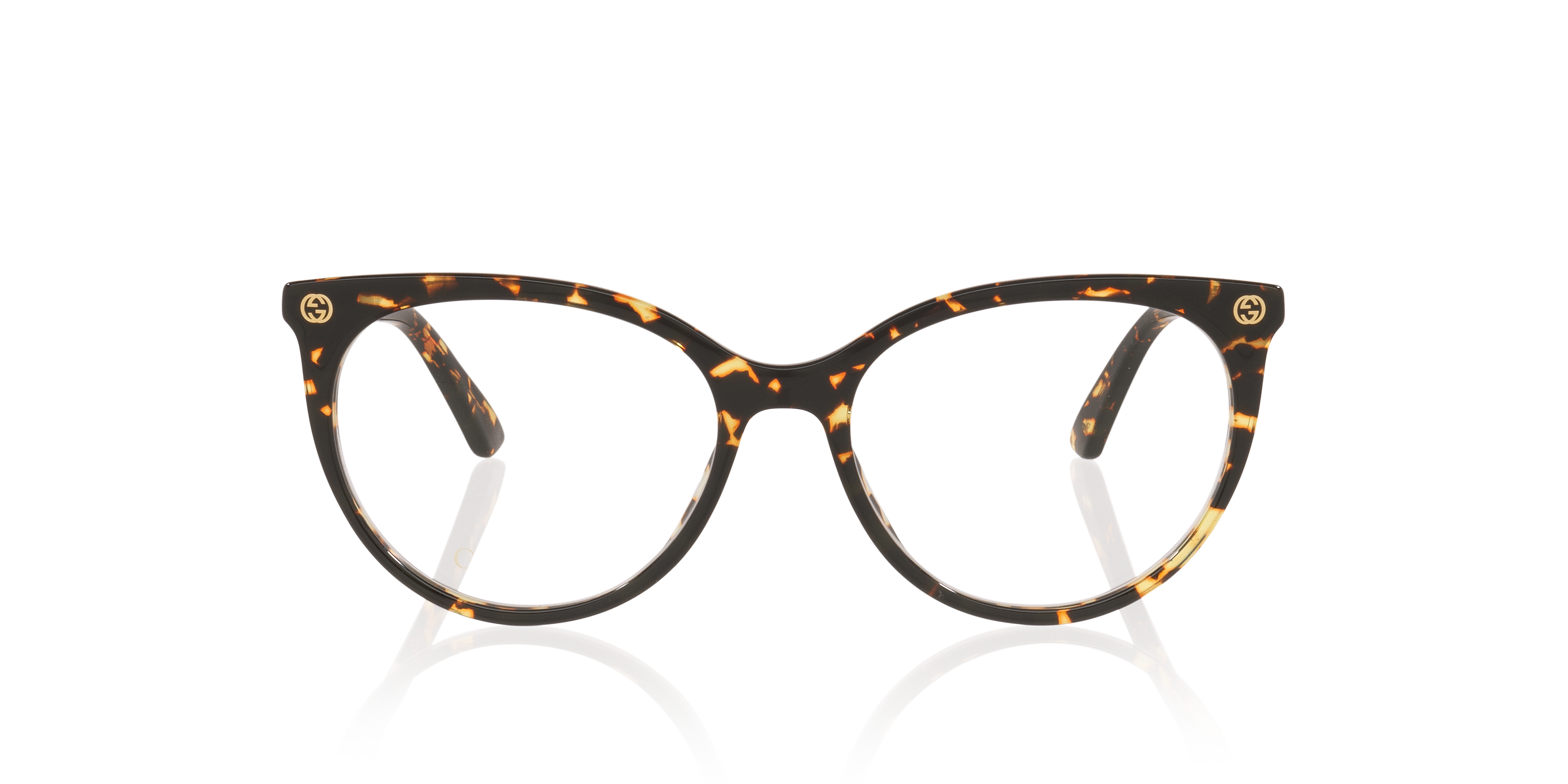 GG0093O Tortoise AcetateSunglass Frames for Glasses Direct, Front View