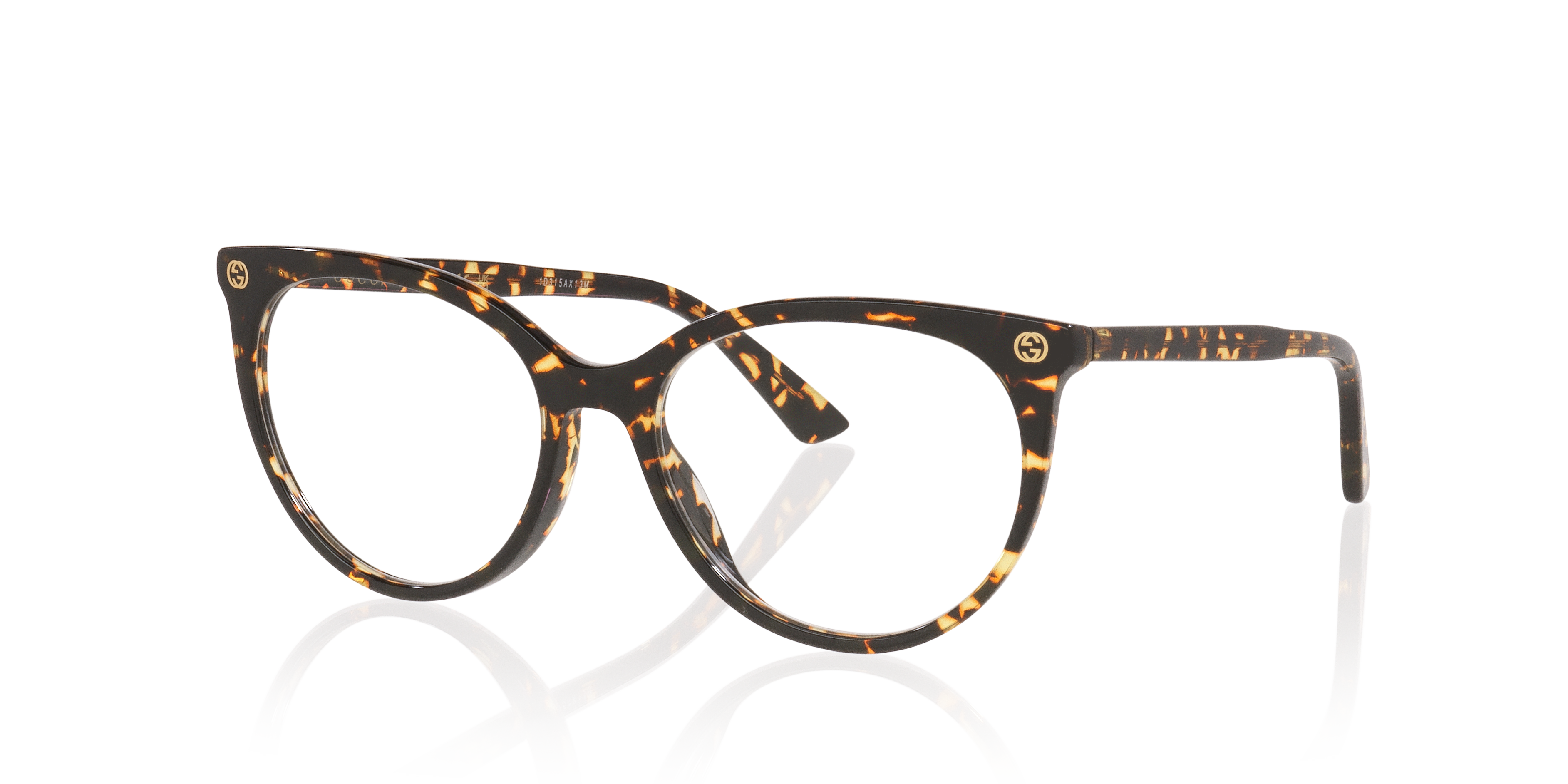 GG0093O Tortoise AcetateSunglass Frames for Glasses Direct, Angle View