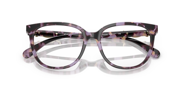 HC6260U Purple Tortoise AcetateEyeglass Frames for Glasses Direct, Closed View