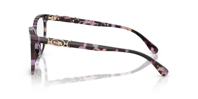 HC6260U Purple Tortoise AcetateEyeglass Frames for Glasses Direct, Side View