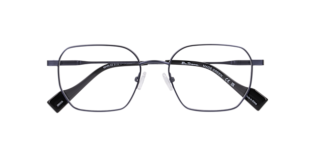 Bsmain Blue MetalEyeglass Frames for Glasses Direct, Closed View