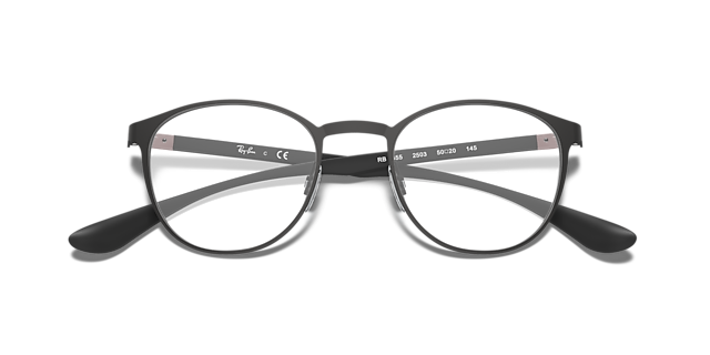 RB6355 Black MetalEyeglass Frames for Glasses Direct, Closed View