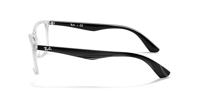 RB7047 Optics Transparent PlasticEyeglass Frames for Glasses Direct, Side View