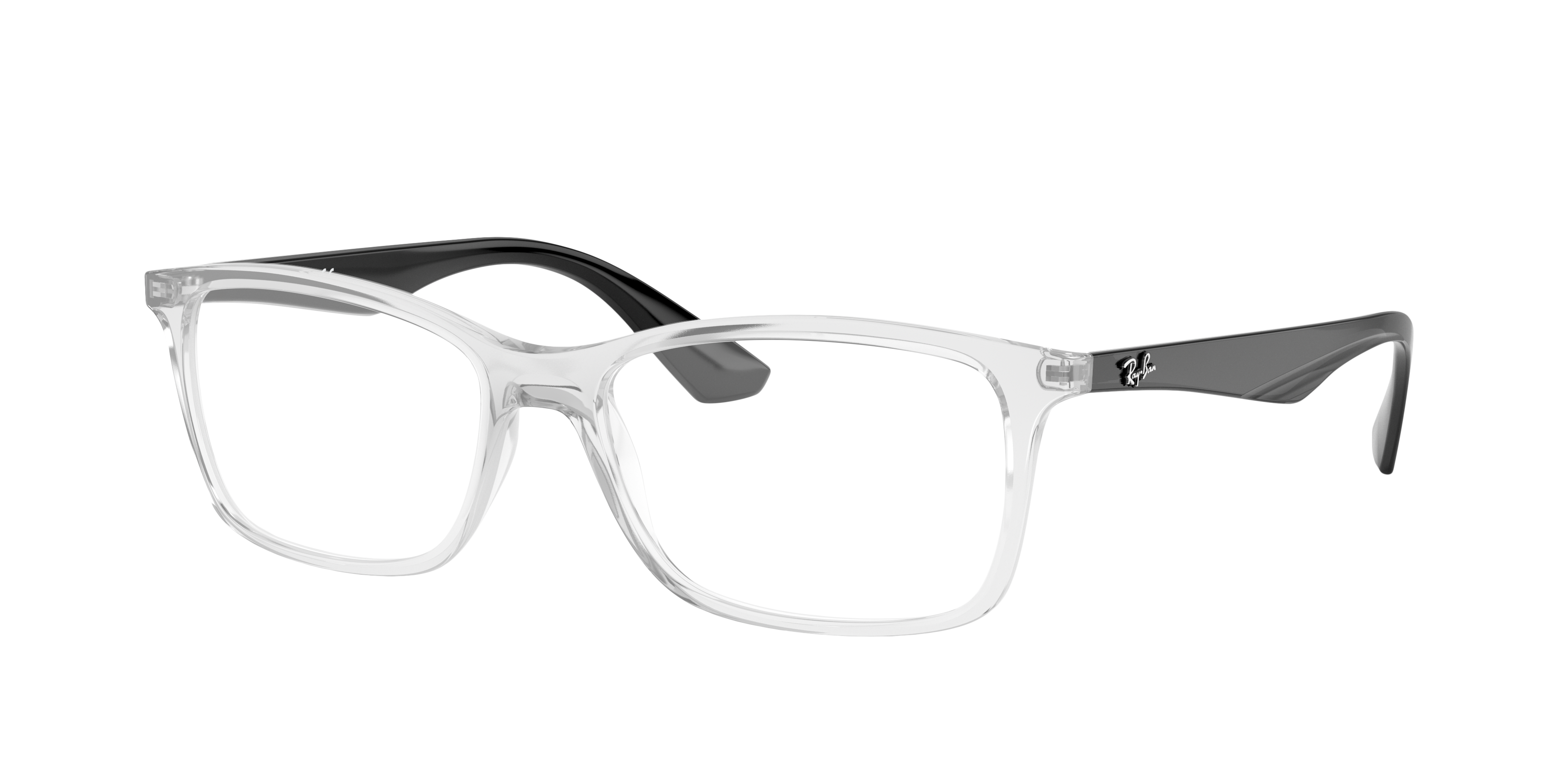 RB7047 Transparent PlasticEyeglass Frames for Glasses Direct, Angle View
