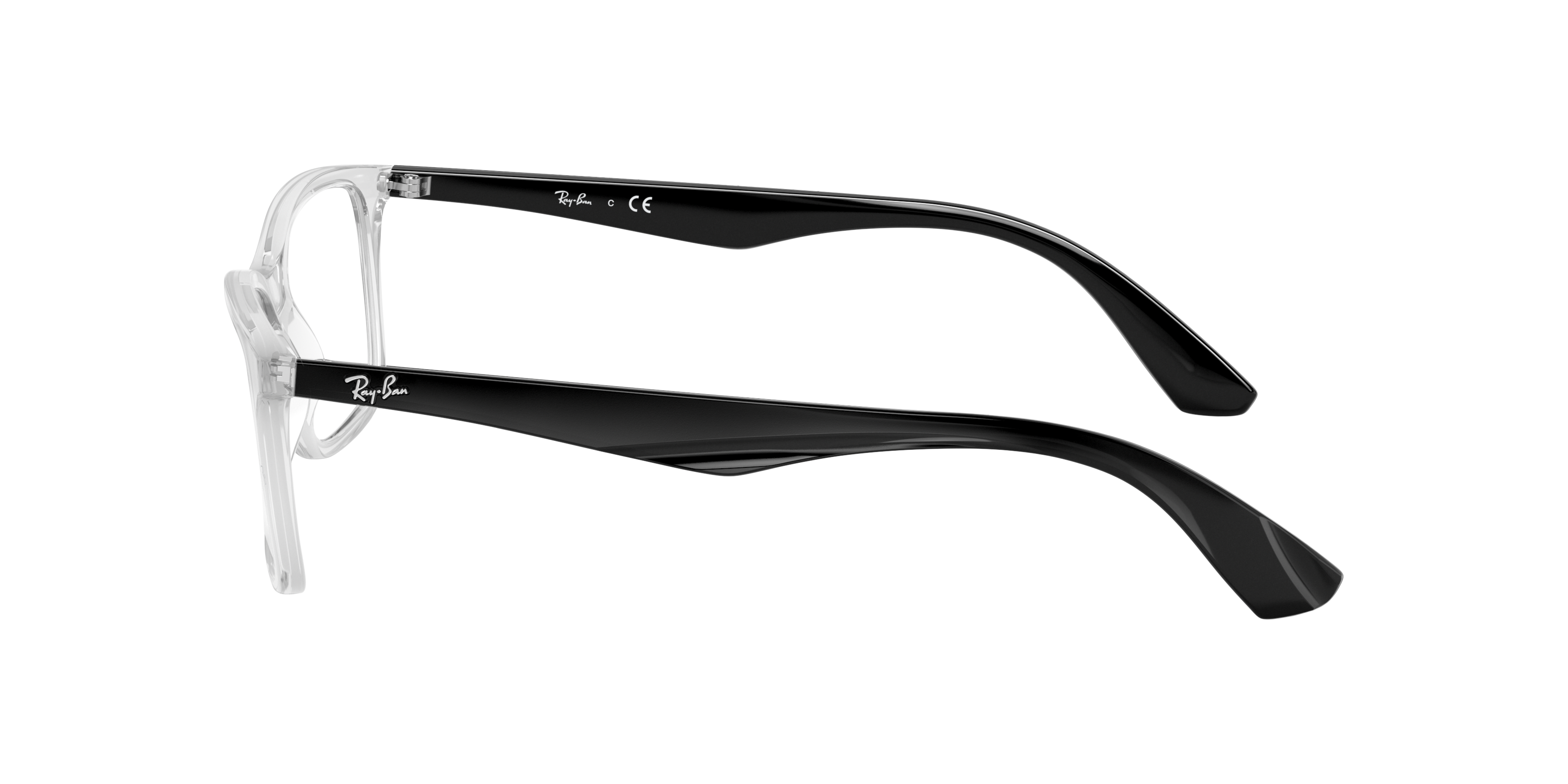 RB7047 Transparent PlasticEyeglass Frames for Glasses Direct, Side View