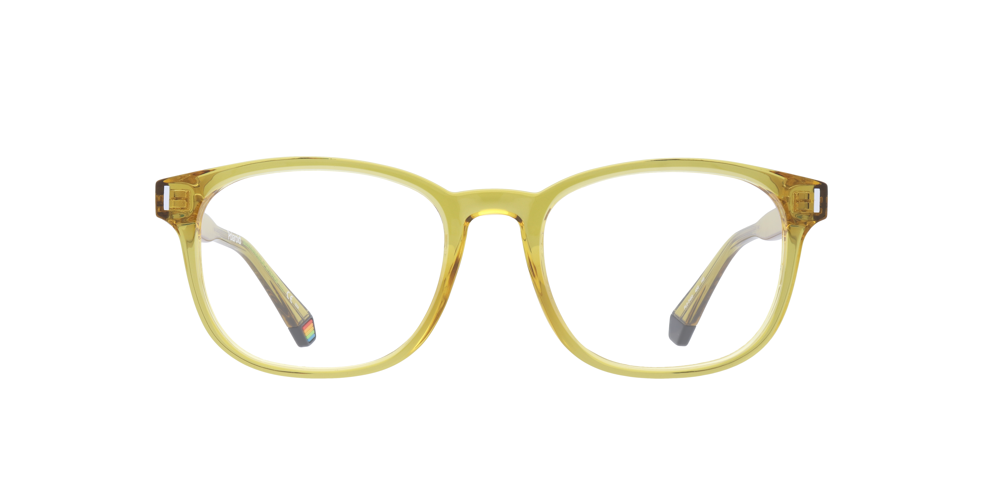 PLD D453 Yellow PlasticEyeglass Frames for Glasses Direct, Front View