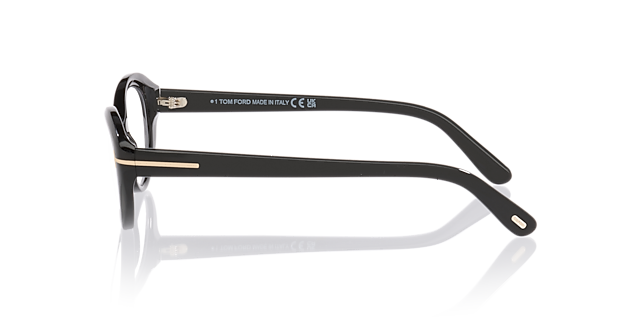 FT6092-B Black Shiny AcetateEyeglass Frames for Glasses Direct, Side View