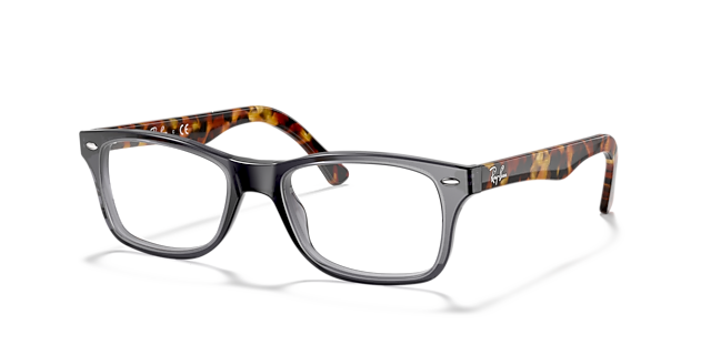 RB5228 Grey AcetateEyeglass Frames for Glasses Direct, Angle View