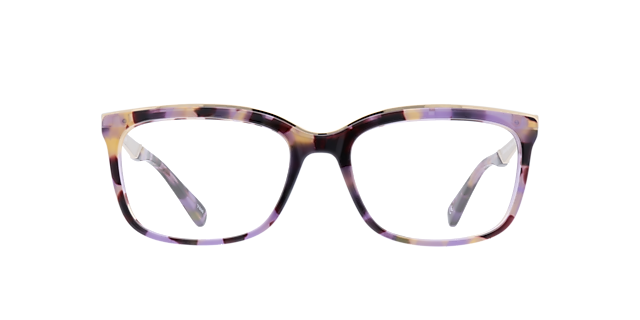 Delores Purple Havana AcetateEyeglass Frames for Glasses Direct, Front View