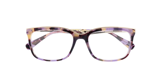 Delores Purple Havana AcetateEyeglass Frames for Glasses Direct, Closed View