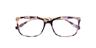 Delores Purple Havana AcetateEyeglass Frames for Glasses Direct, Closed View