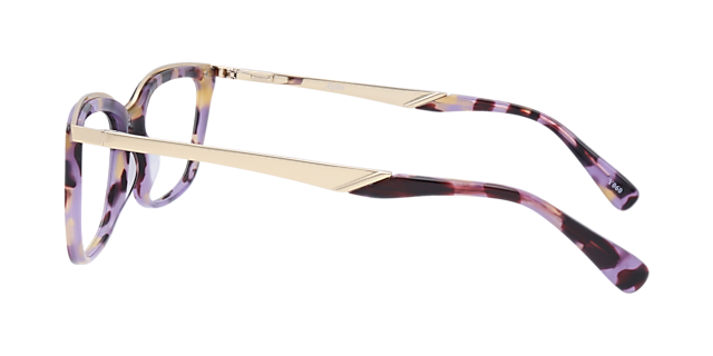Delores Purple Havana AcetateEyeglass Frames for Glasses Direct, Side View