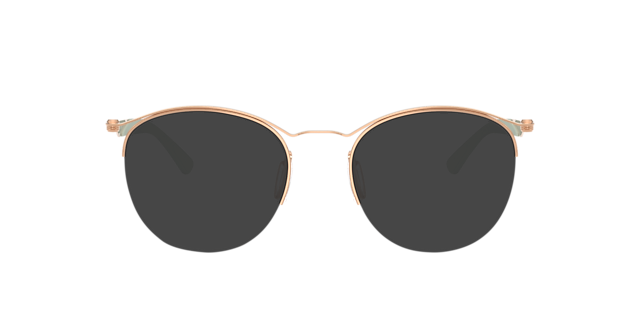 RB7553 Optics Rose Gold MetalEyeglass Frames for Glasses Direct, with Tinted Lenses