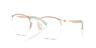 RB7553 Optics Rose Gold MetalEyeglass Frames for Glasses Direct, Angle View