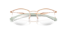 RB7553 Optics Rose Gold MetalEyeglass Frames for Glasses Direct, Closed View