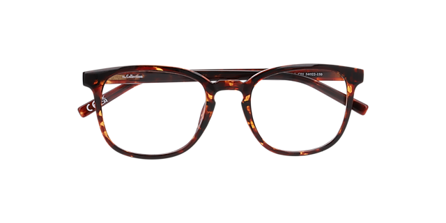 Micah Havana Brown PlasticEyeglass Frames for Glasses Direct, Closed View