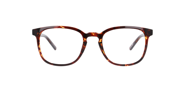 Micah Havana Brown PlasticEyeglass Frames for Glasses Direct, Front View