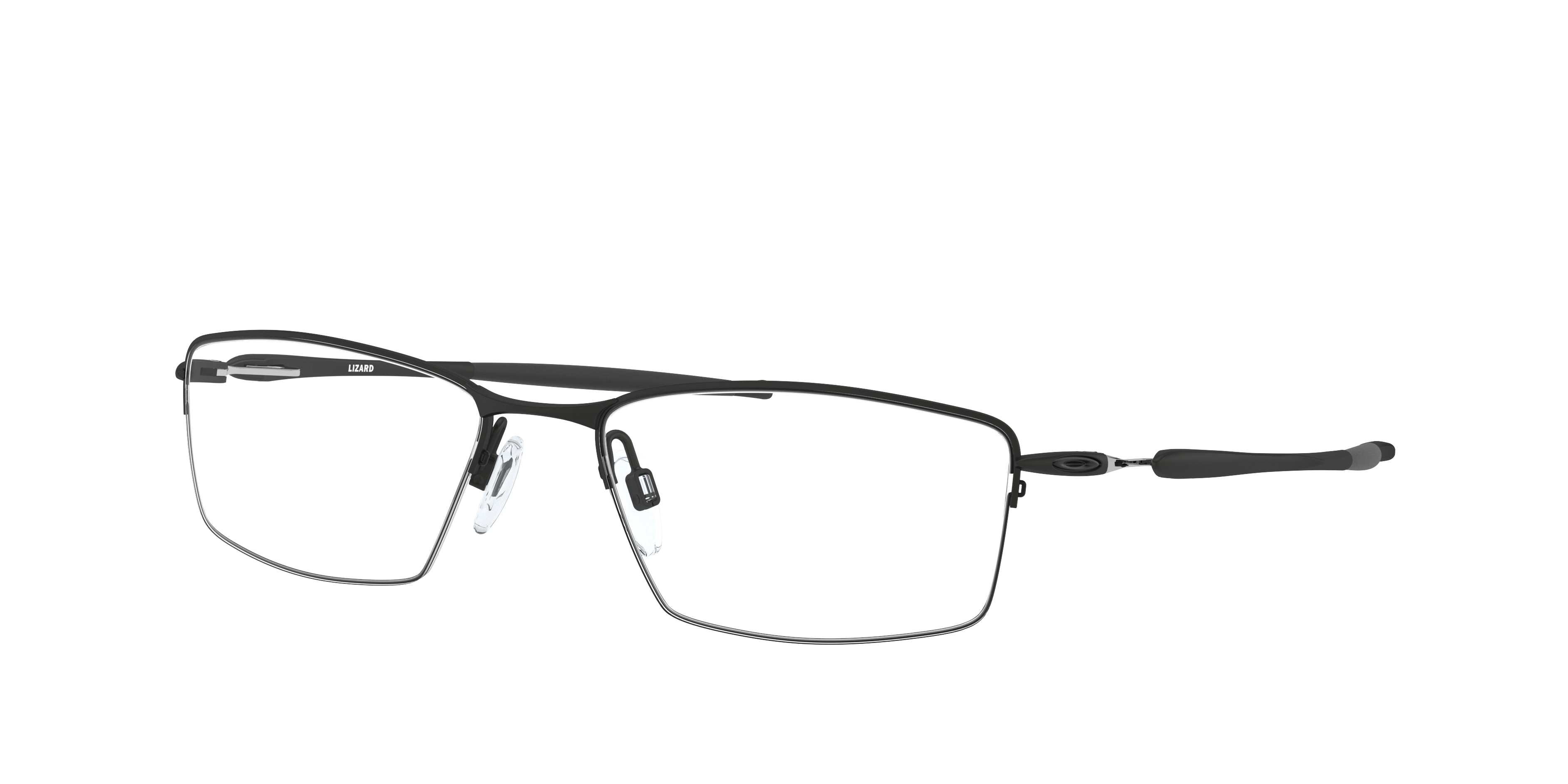 Lizard™ Satin Black TitaniumEyeglass Frames for Glasses Direct, Angle View