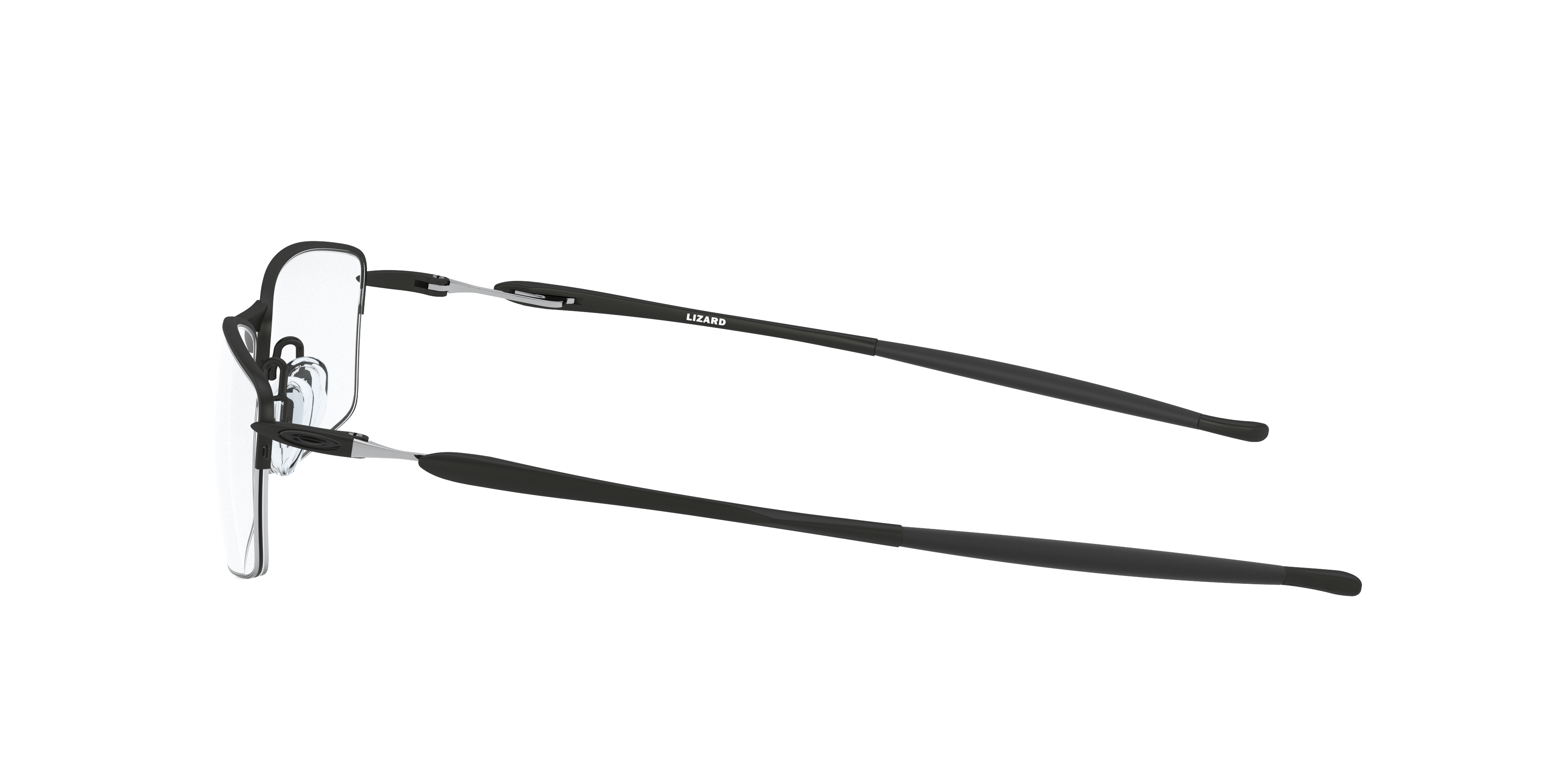 Lizard™ Satin Black TitaniumEyeglass Frames for Glasses Direct, Side View