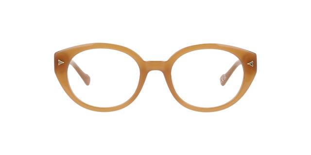 Melody Milky Brown AcetateEyeglass Frames for Glasses Direct, Front View