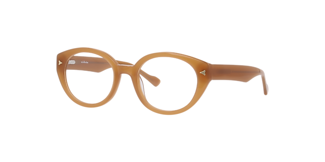 Melody Milky Brown AcetateEyeglass Frames for Glasses Direct, Angle View
