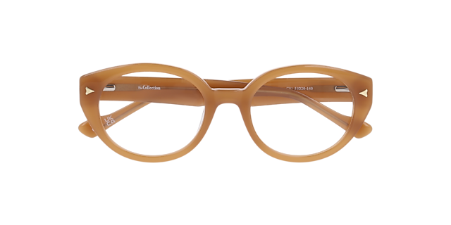 Melody Milky Brown AcetateEyeglass Frames for Glasses Direct, Closed View