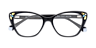Gigi Black AcetateEyeglass Frames for Glasses Direct, Closed View