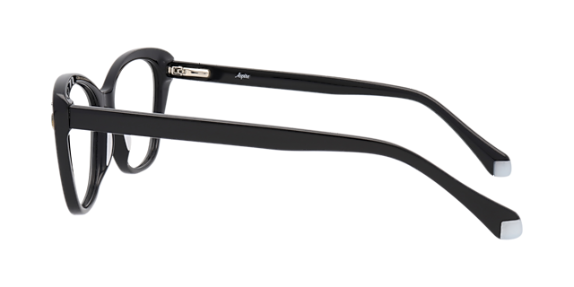 Gigi Black AcetateEyeglass Frames for Glasses Direct, Side View