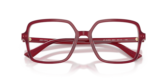 JC3046U Opaline Cranberry AcetateEyeglass Frames for Glasses Direct, Closed View