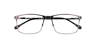 Cu4015 Gunmetal MetalEyeglass Frames for Glasses Direct, Closed View