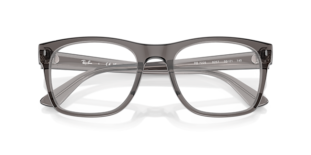 RB7228 Opal Dark Grey PlasticSunglass Frames for Glasses Direct, Closed View