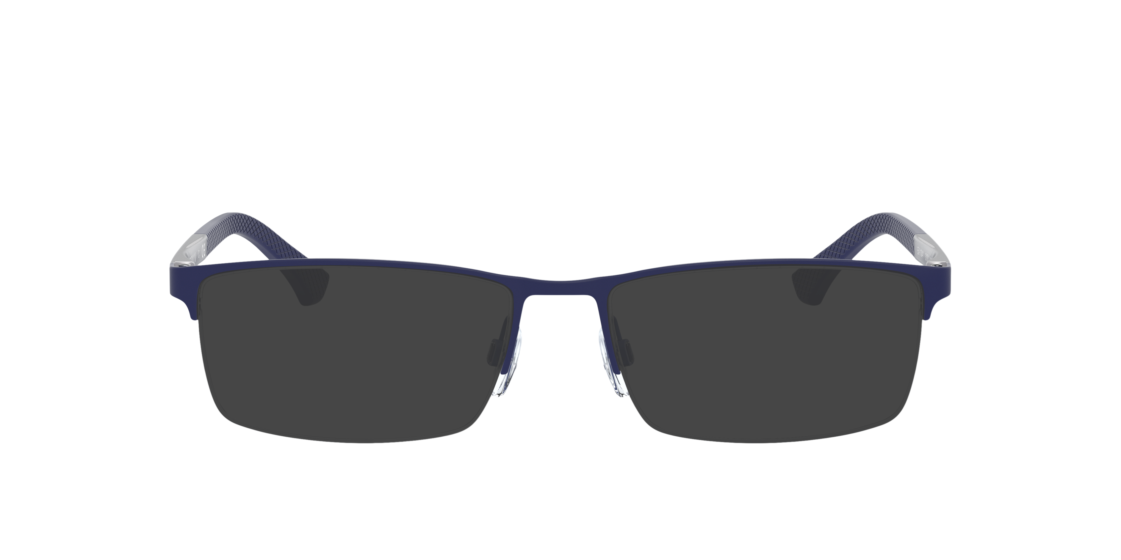 EA1041 Rubber Blue MetalSunglass Frames for Glasses Direct, with Tinted Lenses