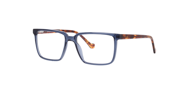 Murphy Crystal Dark Blue PlasticEyeglass Frames for Glasses Direct, Angle View