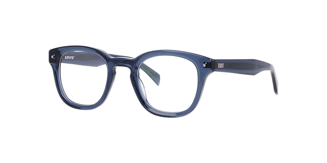 LV 5088 Blue AcetateEyeglass Frames for Glasses Direct, Angle View