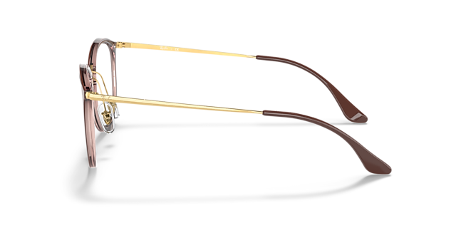 RB7140 Brown PlasticEyeglass Frames for Glasses Direct, Side View