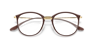 RB7140 Brown PlasticEyeglass Frames for Glasses Direct, Closed View