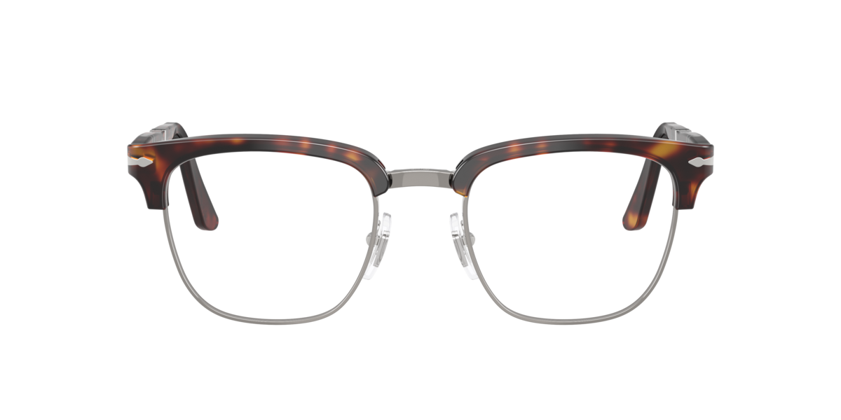 Persol Unisex Havana Square Acetate Eyeglasses Online - Full Rim - Po3375v