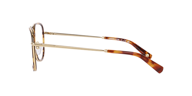 Northolt Havana Brown On Gold MetalEyeglass Frames for Glasses Direct, Side View