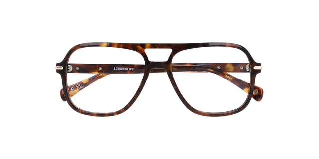 Manor Park Havana Brown AcetateEyeglass Frames for Glasses Direct, Closed View