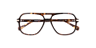 Manor Park Havana Brown AcetateEyeglass Frames for Glasses Direct, Closed View