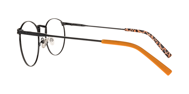 Hazel Black PlasticEyeglass Frames for Glasses Direct, Side View