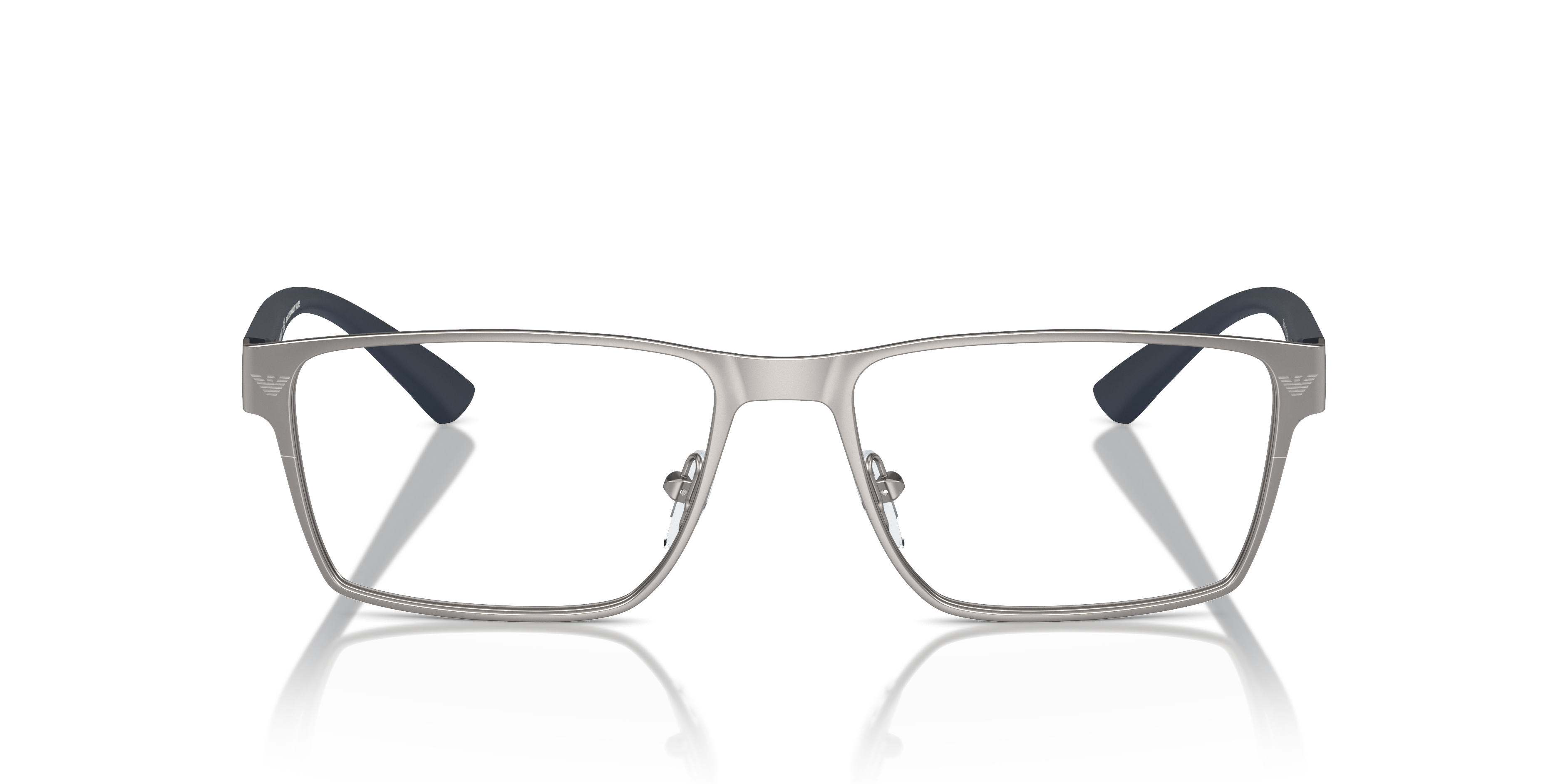 EA1157 Matte Gunmetal MetalEyeglass Frames for Glasses Direct, Front View