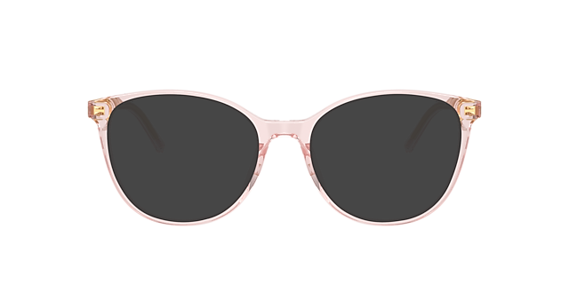 DG3425 Transparent Rose AcetateEyeglass Frames for Glasses Direct, with Tinted Lenses