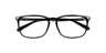 PLD D553 Black PlasticEyeglass Frames for Glasses Direct, Closed View