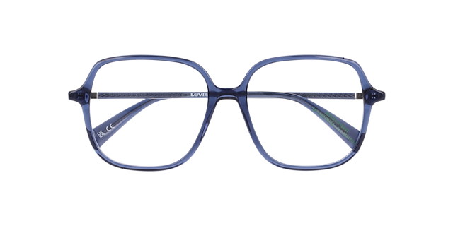 LV 1097 Blue AcetateEyeglass Frames for Glasses Direct, Closed View